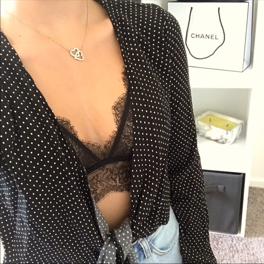 Brandy Melville Tie-Front Top
